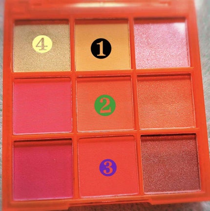 UR GLAM BLOOMING EYE COLOR PALETTE/U R GLAM/アイシャドウパレットを使ったクチコミ(2枚目)