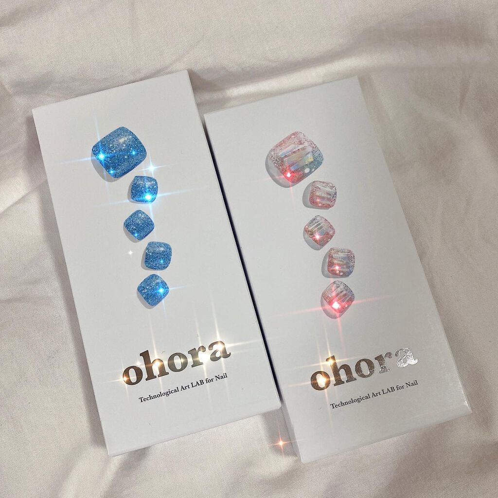 セミキュアジェルネイル(ペディキュア)/ohora/ネイルシールを使ったクチコミ（1枚目）