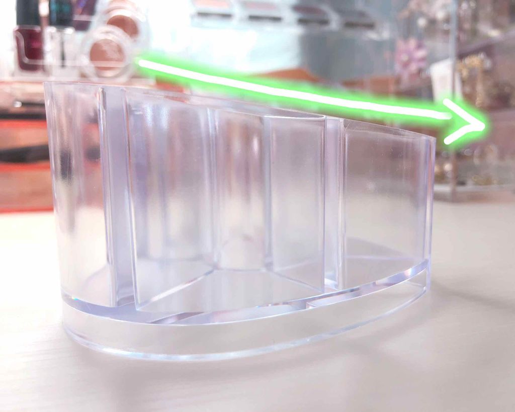 メイク小物スタンド(ハート)/DAISO/その他を使ったクチコミ(3枚目)