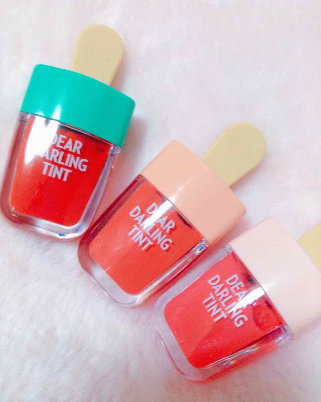 ディアダーリン ウォータージェルティント （アイスティント）/ETUDE/口紅を使ったクチコミ（1枚目）