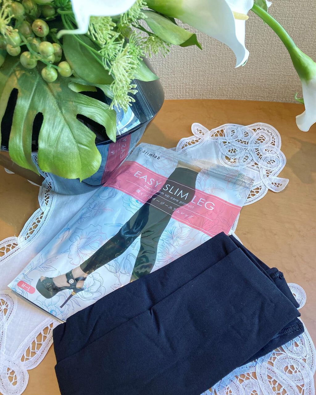 履くだけイージースリムレッグ/slimlab/着圧ソックス・レギンスを使ったクチコミ(2枚目)