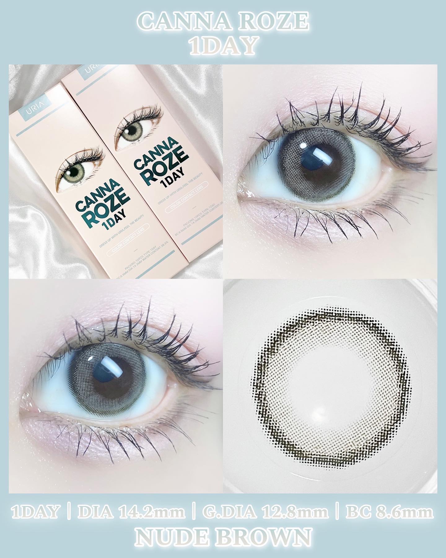 CANNA ROZE 1DAY/URIA i-DOL/ワンデー（１DAY）カラコンを使ったクチコミ（2枚目）