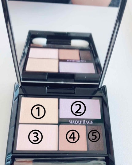 トゥルーアイシャドー/マキアージュ/アイシャドウパレットを使ったクチコミ(2枚目)