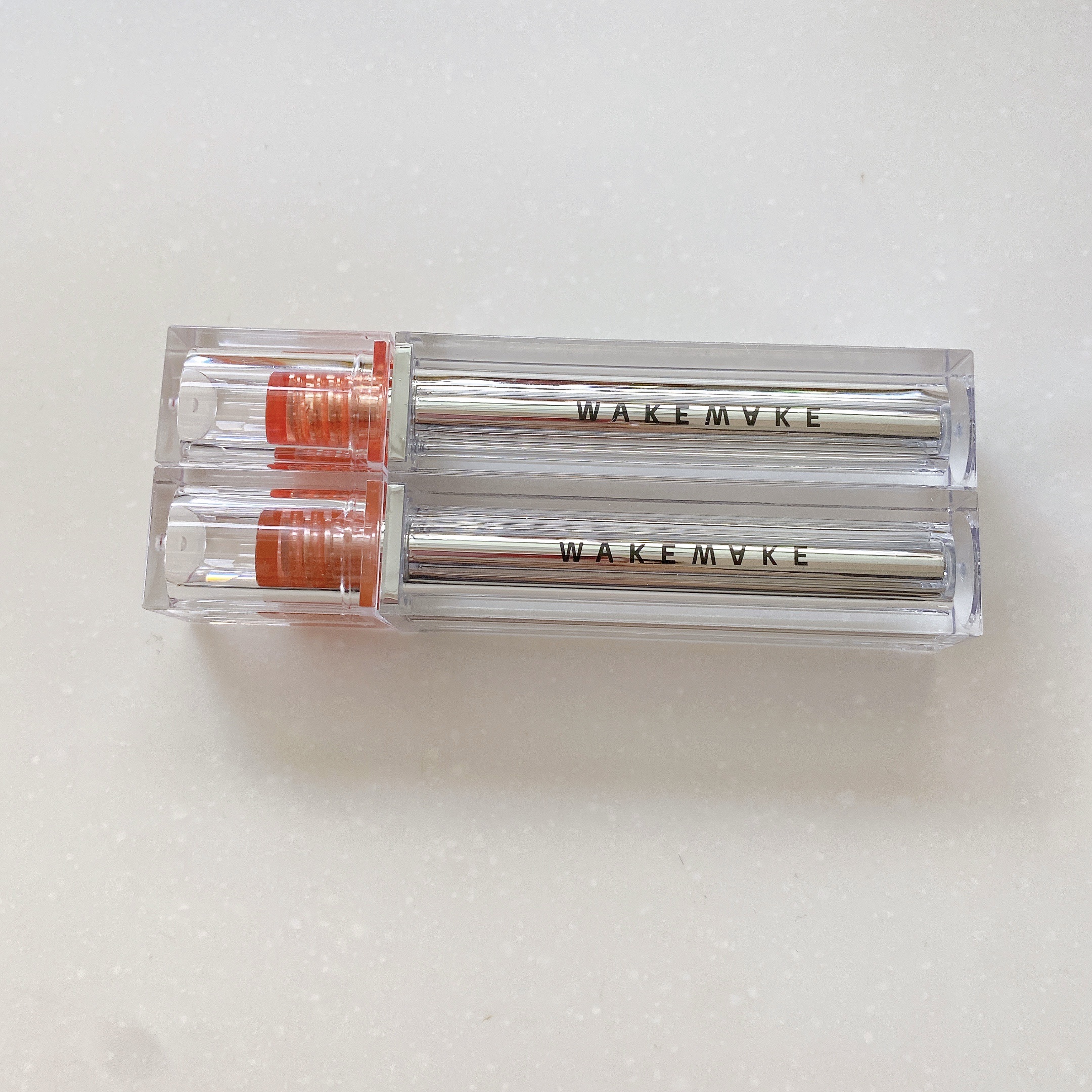 デュイジェルグロウティント 03 チルアップコーラル/wakemake/リップティントを使ったクチコミ（1枚目）