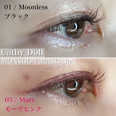 モンスーンカラーマスカラ 03 Mars(モーヴピンク)/CathyDoll/マスカラを使ったクチコミ（2枚目）