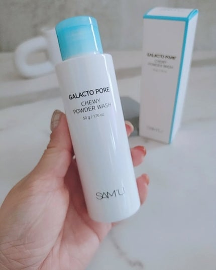 ガラクトポアチューイーパウダーウォッシュ/SAM'U/洗顔パウダーを使ったクチコミ(2枚目)