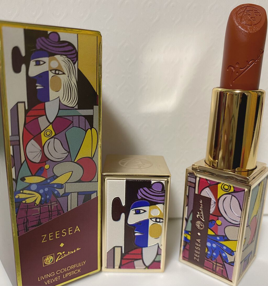 ピカソベルベットマットリップスティック/ZEESEA/口紅を使ったクチコミ（1枚目）
