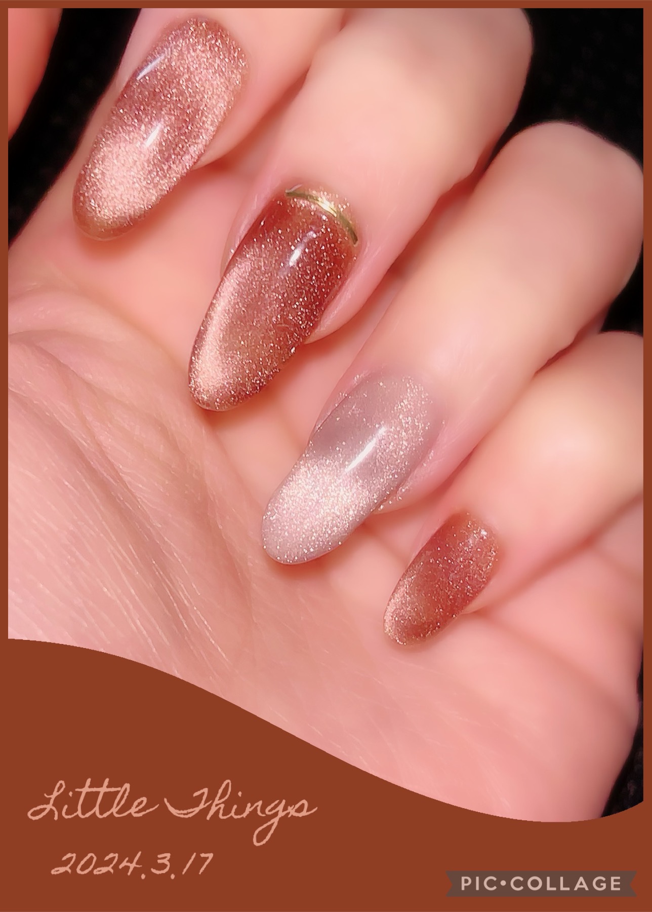 マグネットジェル 08アトリア（ギャラクシーシリーズ）/NAILTOWN/ジェルネイルを使ったクチコミ（1枚目）