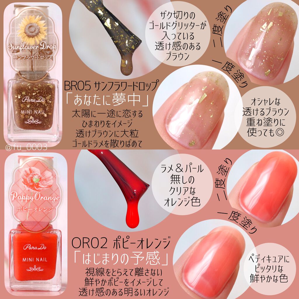 ミニネイル/パラドゥ/マニキュアを使ったクチコミ(4枚目)