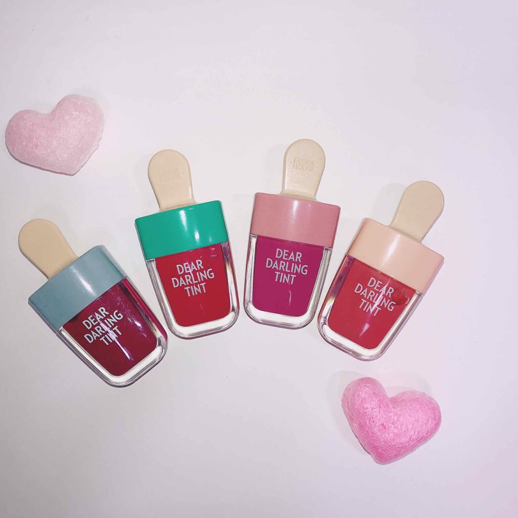 ディアダーリン ウォータージェルティント (アイスティント)/ETUDE/口紅を使ったクチコミ(1枚目)