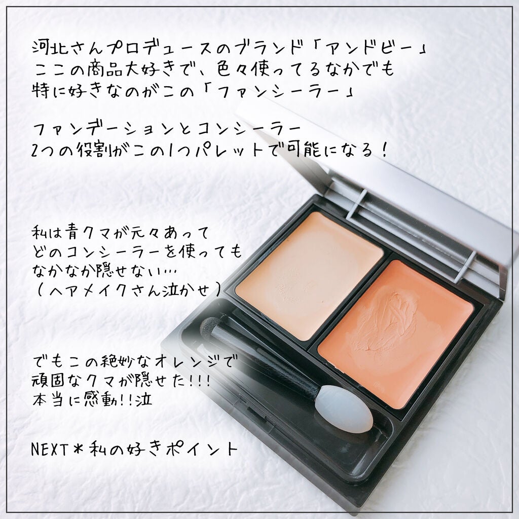 &be ファンシーラー/&be/パレットコンシーラーを使ったクチコミ(2枚目)