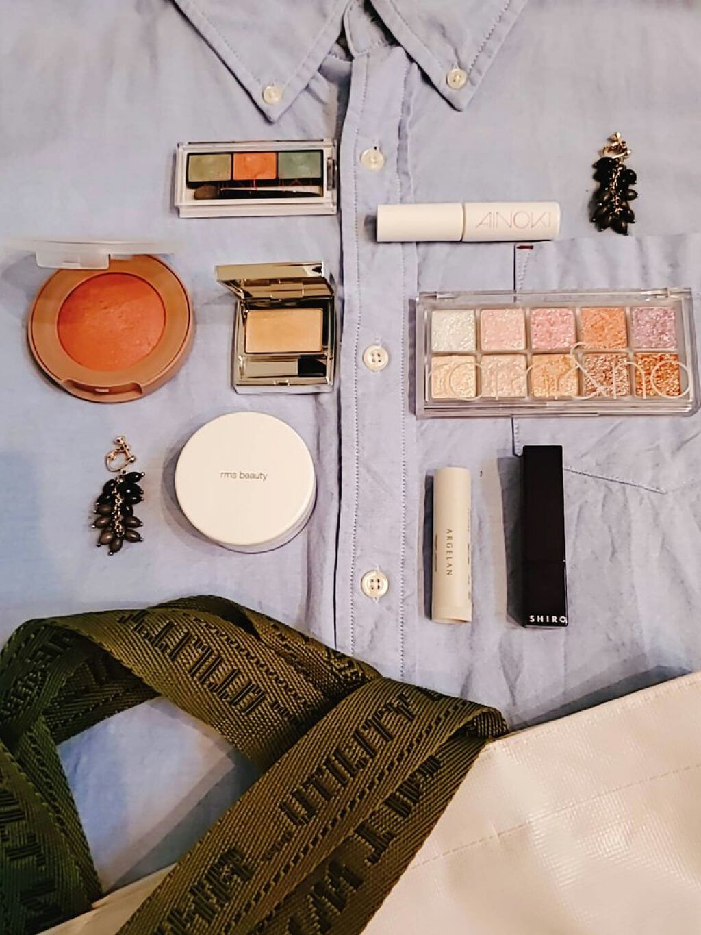 グロウエアリーフィットアイズ MU-1 グリーン系× ピンク系マルチカラー/AINOKI/アイシャドウパレットを使ったクチコミ（2枚目）