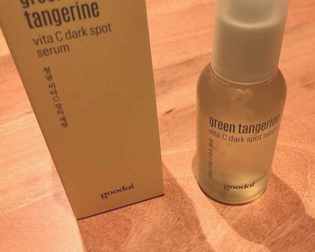 グリーンタンジェリン ビタC ダークスポットケアセラム/goodal/美容液を使ったクチコミ(1枚目)