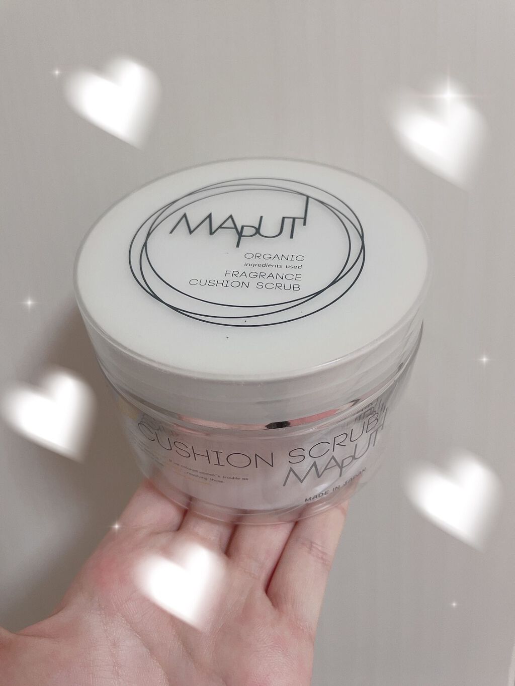 オーガニックフレグランスクッションスクラブ/MAPUTI/スクラブ・ゴマージュを使ったクチコミ（1枚目）