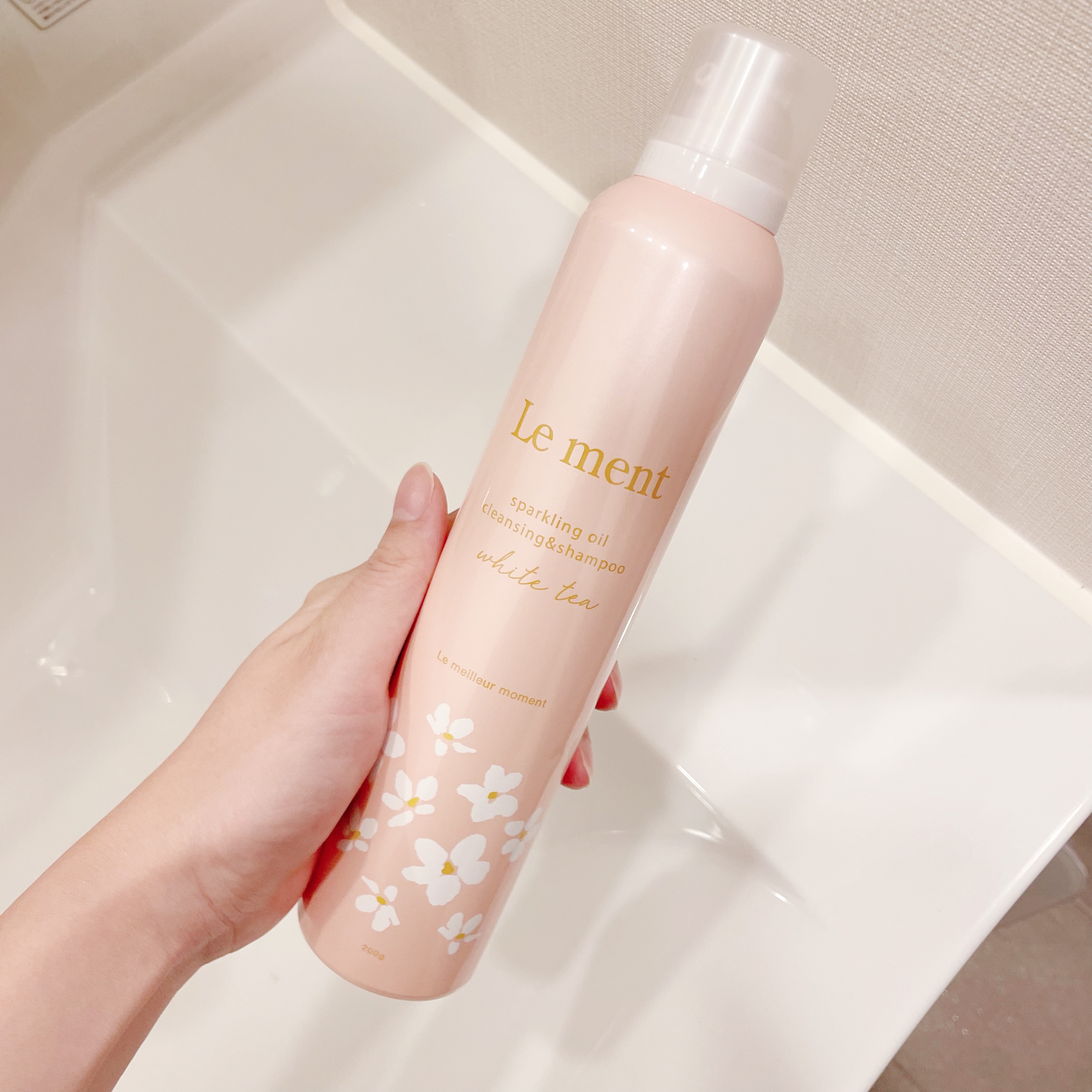 ルメント　スパークリングオイル　クレンジング&シャンプー　ホワイトティー/Le ment/市販シャンプーを使ったクチコミ（2枚目）