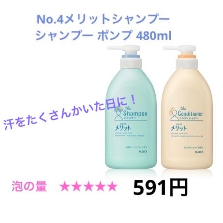 シャンプー/コンディショナー/メリット/市販シャンプーを使ったクチコミ(5枚目)