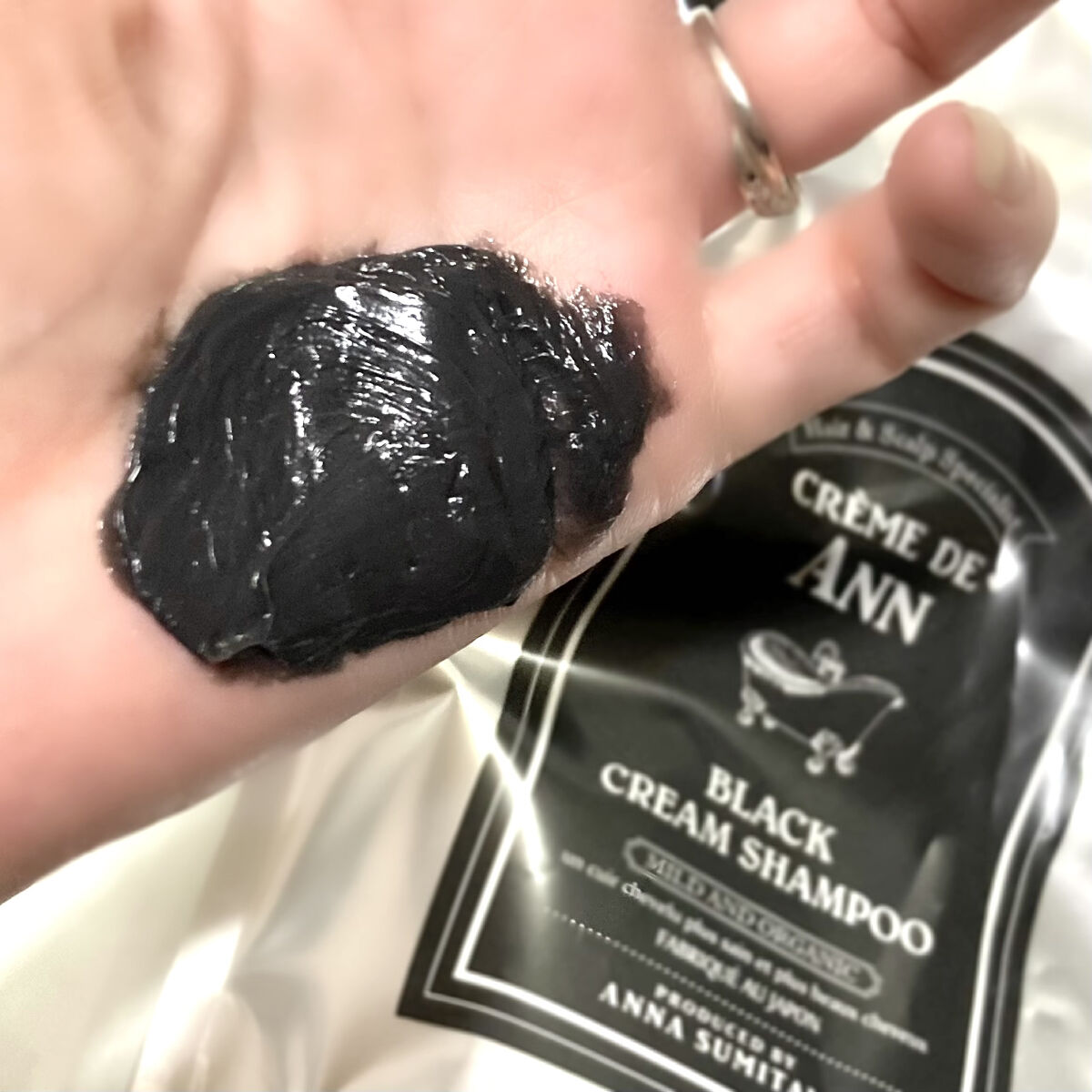 ブラッククリームシャンプー/creme de Ann/市販シャンプーを使ったクチコミ（2枚目）
