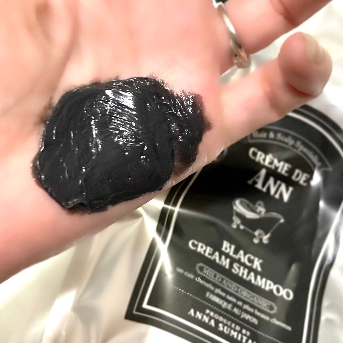 ブラッククリームシャンプー/creme de Ann/市販シャンプーを使ったクチコミ(2枚目)