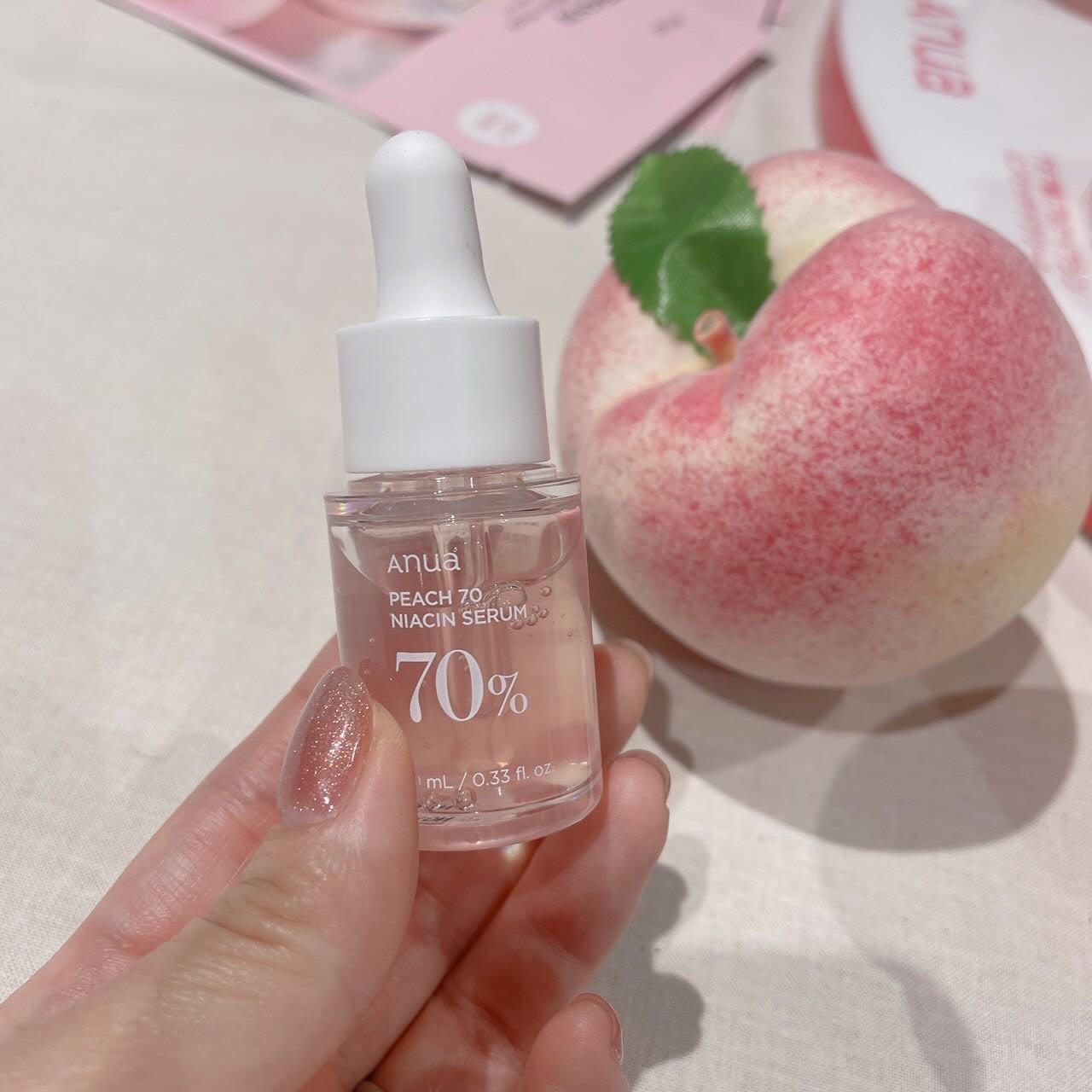 桃70%ナイアシンセラム/Anua/美容液を使ったクチコミ(6枚目)