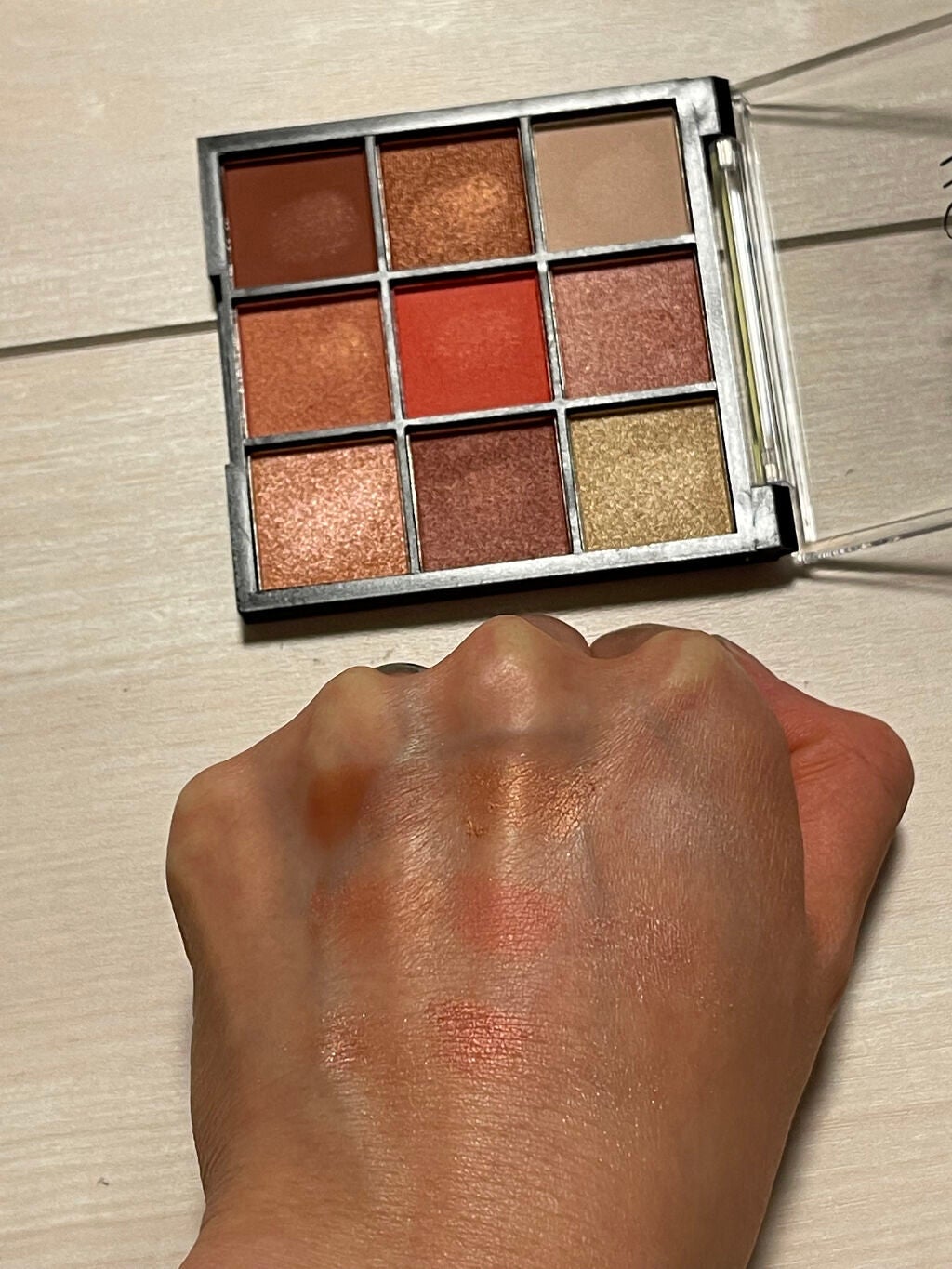 UR GLAM BLOOMING EYE COLOR PALETTE/U R GLAM/アイシャドウパレットを使ったクチコミ(4枚目)