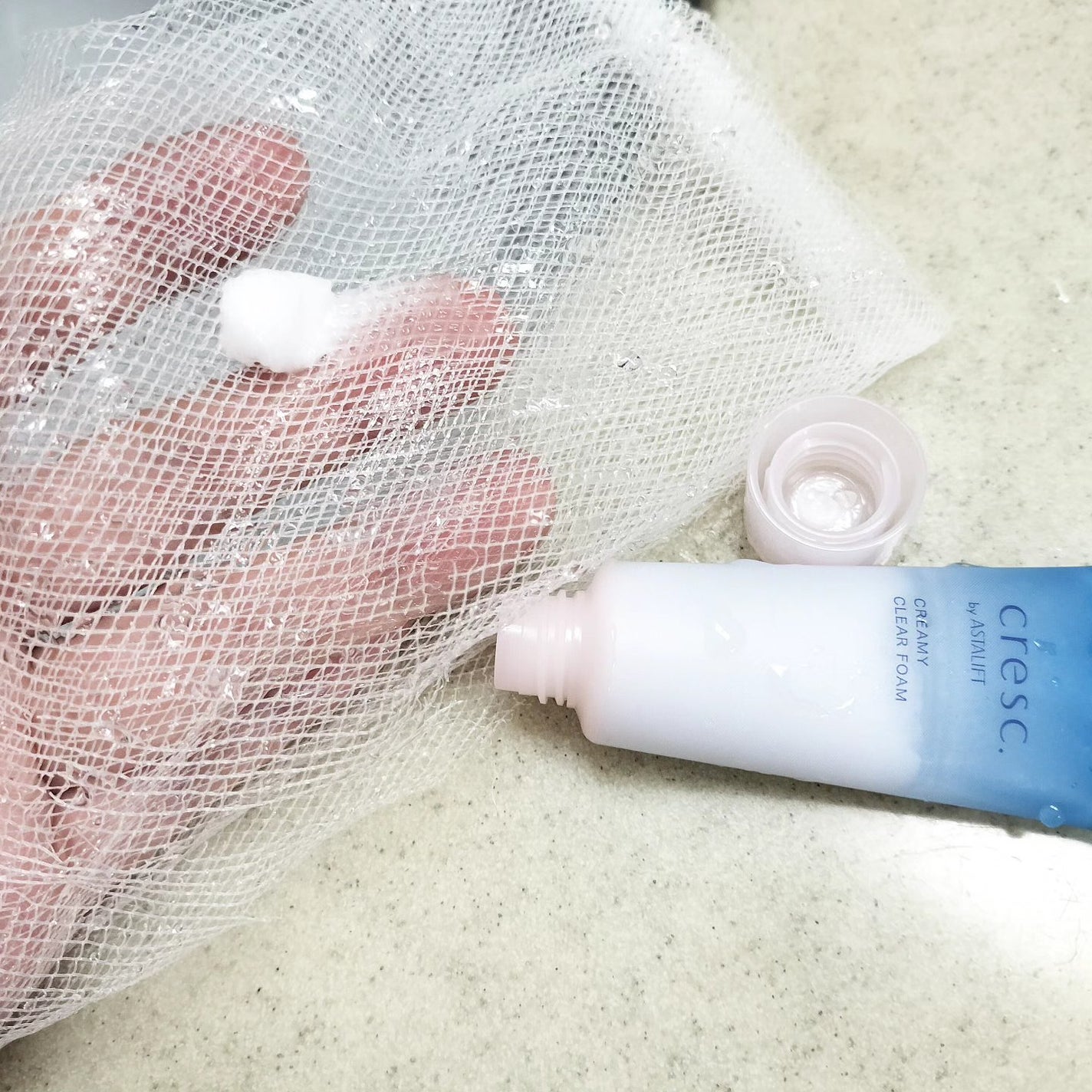 クリーミー クリアフォーム/cresc. by ASTALIFT/洗顔フォームを使ったクチコミ(4枚目)