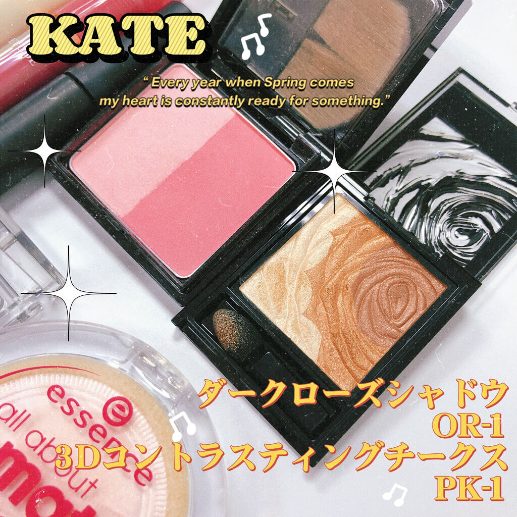 ダークローズシャドウ OR-1/KATE/アイシャドウパレットを使ったクチコミ（2枚目）