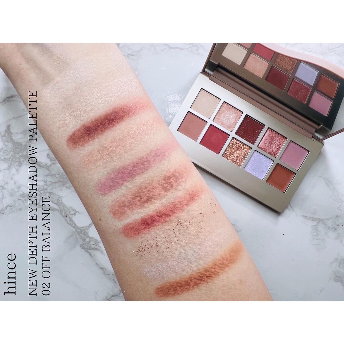 ニューデップスアイシャドウパレット/hince/アイシャドウパレットを使ったクチコミ(5枚目)
