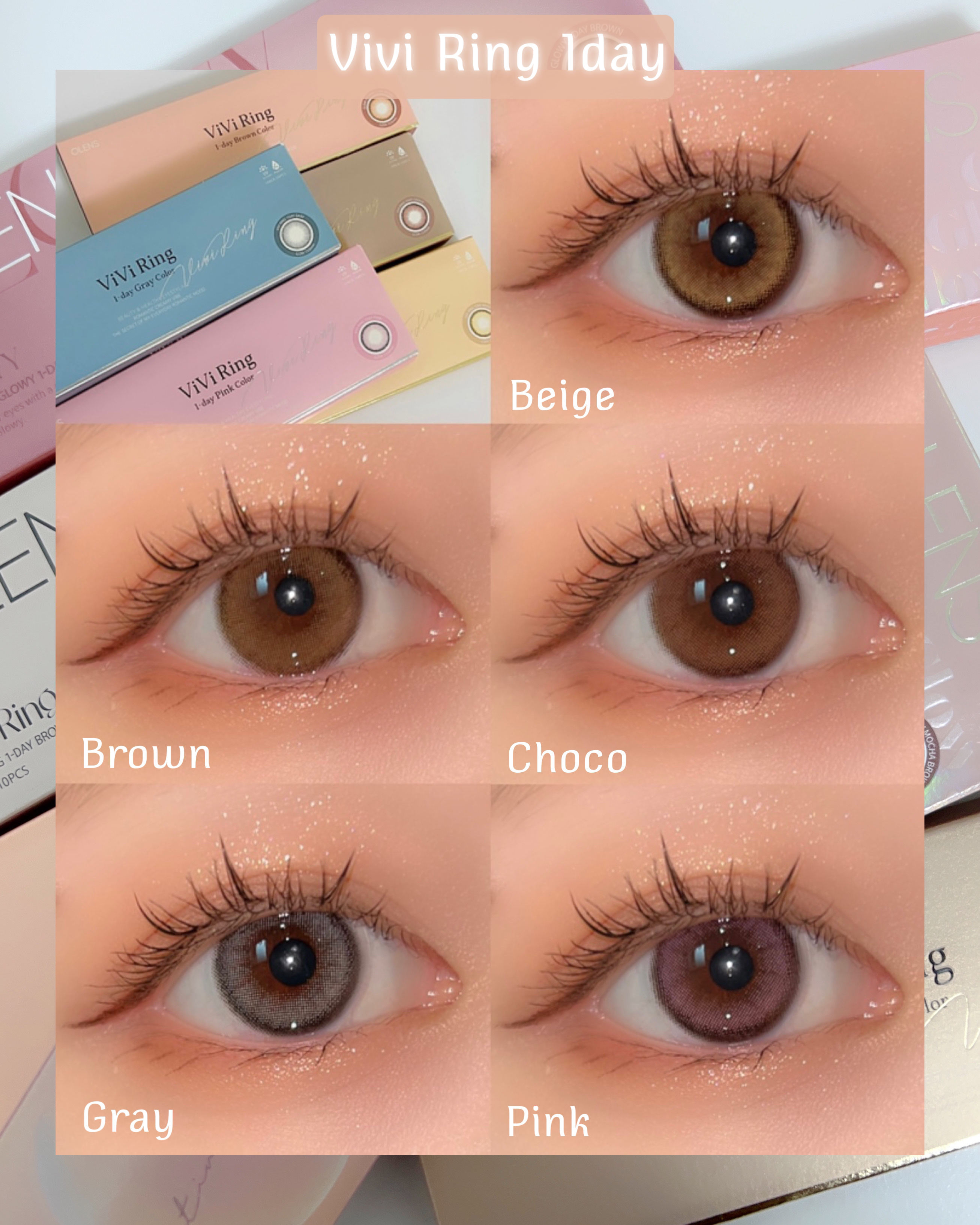 ViVi Ring 1day/OLENS/ワンデー（１DAY）カラコンを使ったクチコミ（2枚目）