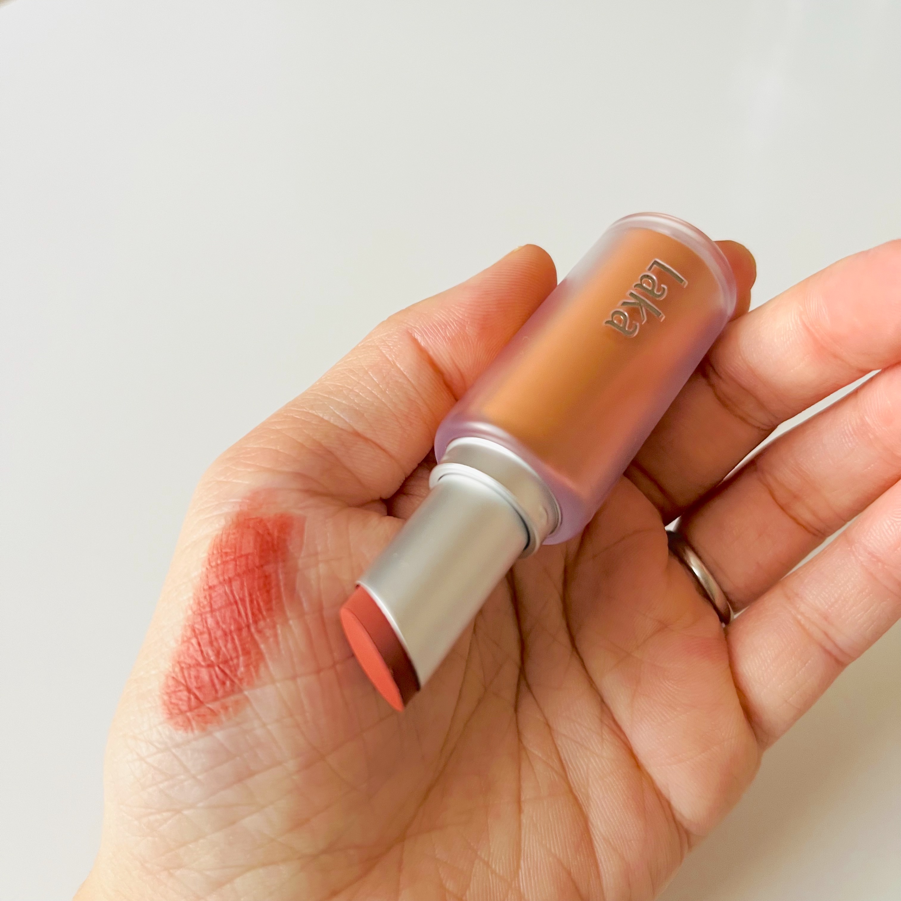 バルキーマットリップスティック 403 フィグサウンズ/Laka/口紅を使ったクチコミ（2枚目）