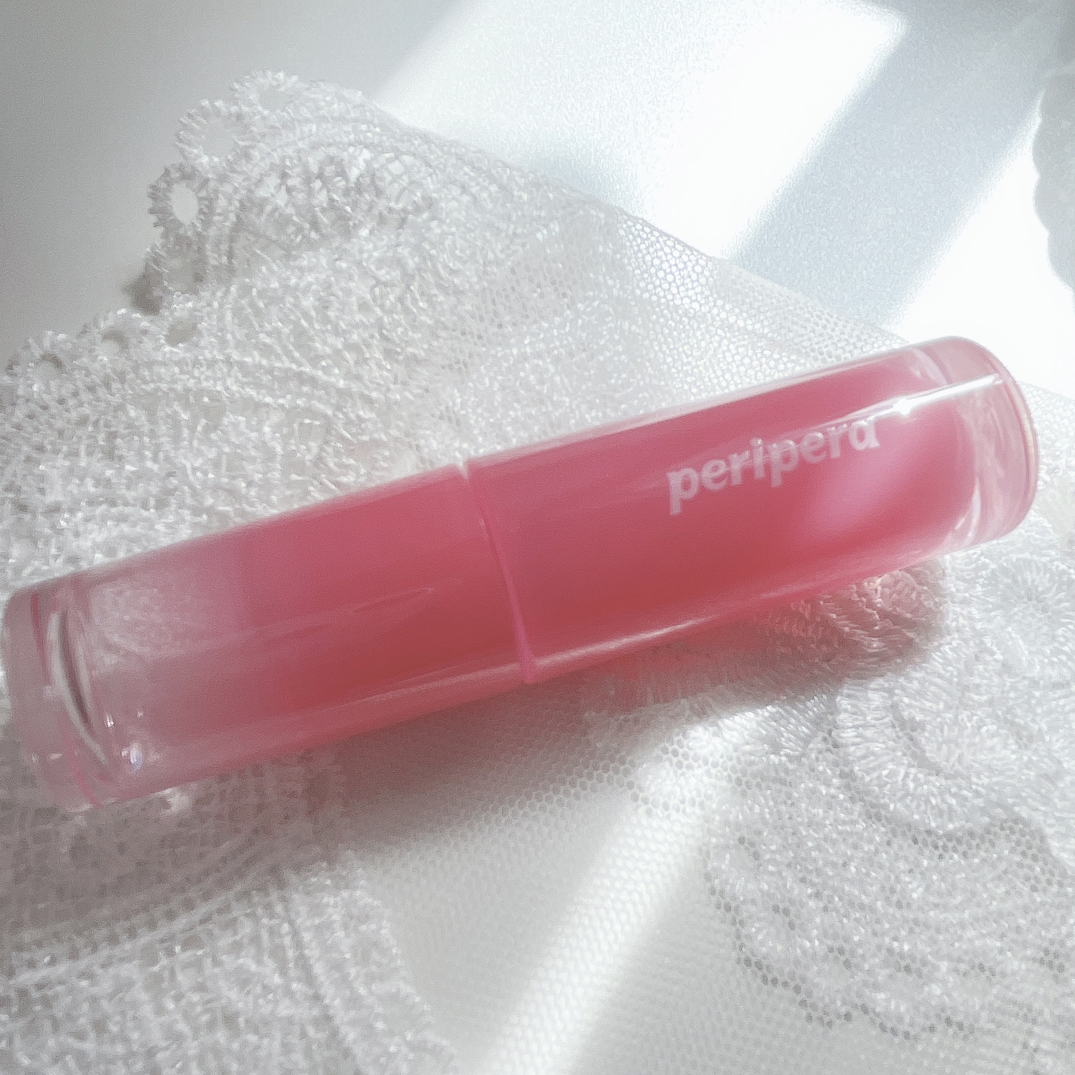 ペリペラ インク ムード グロイ ティント 04 PINK YOUTH(ベイビー天使)/PERIPERA/リップティントを使ったクチコミ（3枚目）