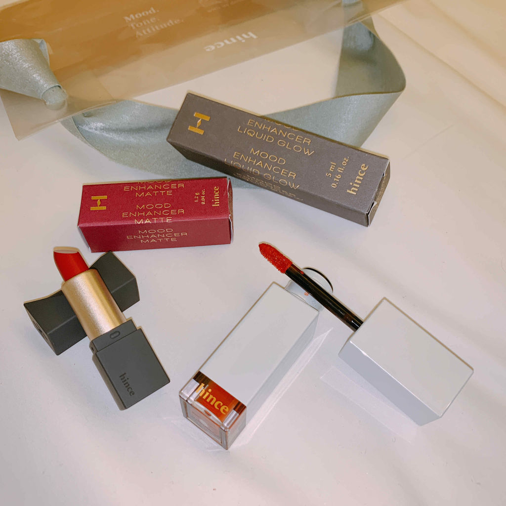ムードインハンサーリキッドグロウ/hince/口紅を使ったクチコミ（1枚目）