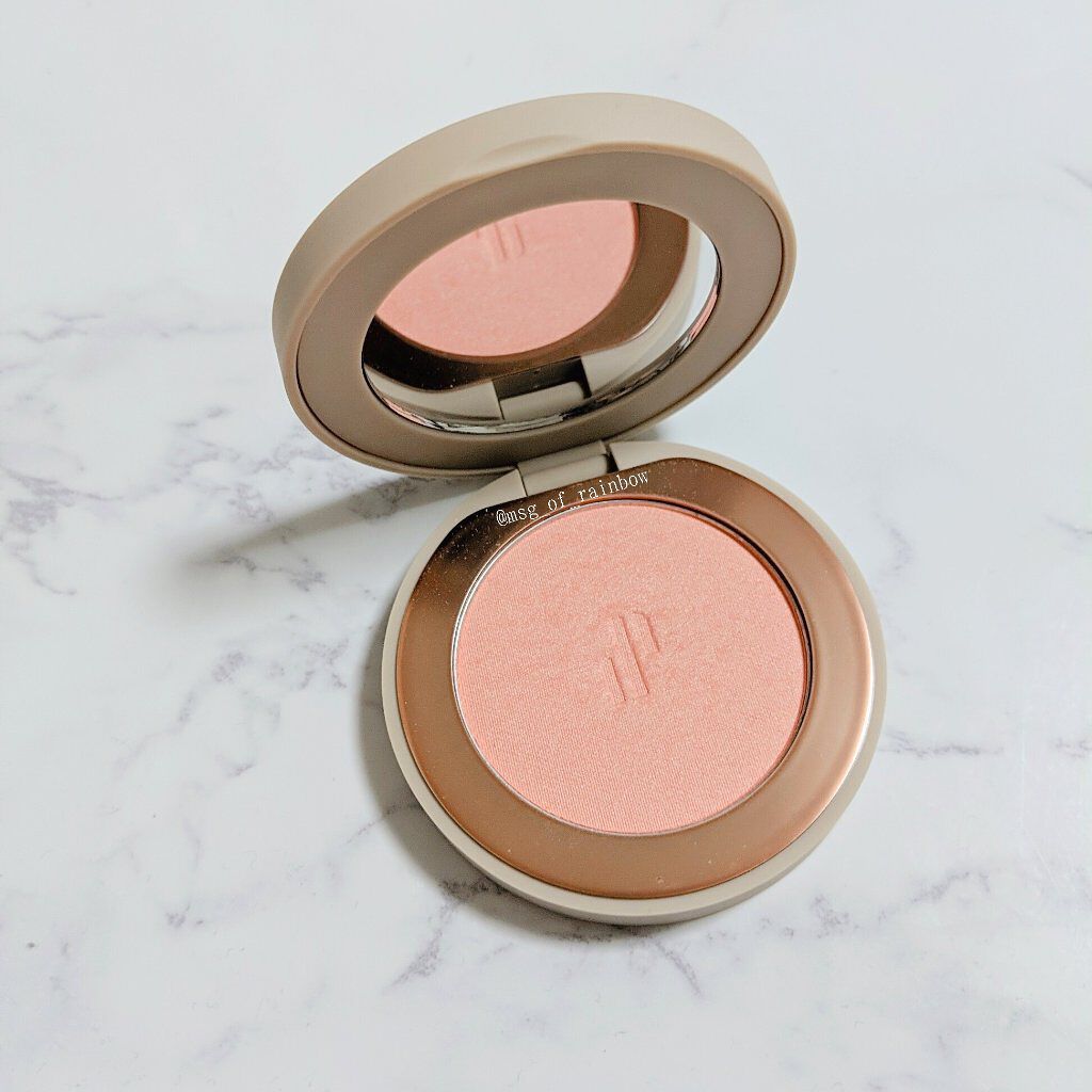 ドットオンムード グロウブラッシュ 02 Coral Breeze/Heart Percent/パウダーチークを使ったクチコミ（2枚目）