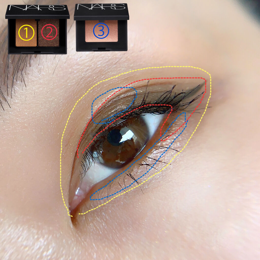 シングルアイシャドー/NARS/単色アイシャドウを使ったクチコミ（2枚目）