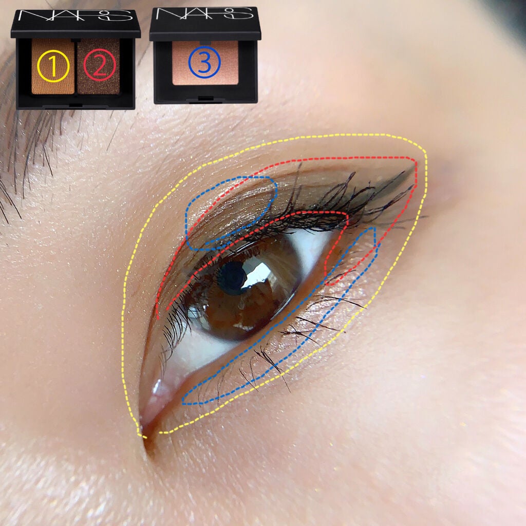 デュオアイシャドー/NARS/アイシャドウパレットを使ったクチコミ(2枚目)