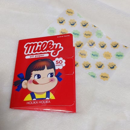 HOLIKA HOLIKA オイルペーパーのクチコミ「ホリカホリカのペコちゃんシリーズ♥️
可愛くて、コスメなど色々集めました。
こちらは、あぶら.....」(1枚目)