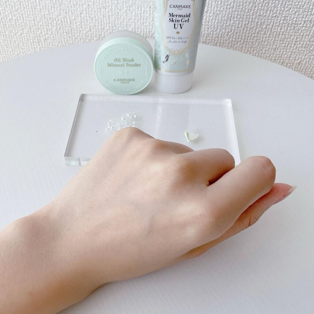 マーメイドスキンジェルUV/キャンメイク/日焼け止めジェルを使ったクチコミ（3枚目）