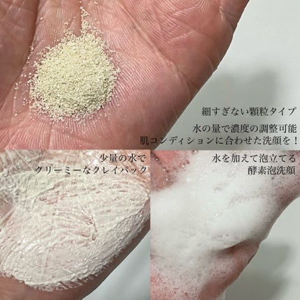 グリーン クレイ酵素クレンザー/SKIN SIGNAL/洗顔パウダーを使ったクチコミ(4枚目)