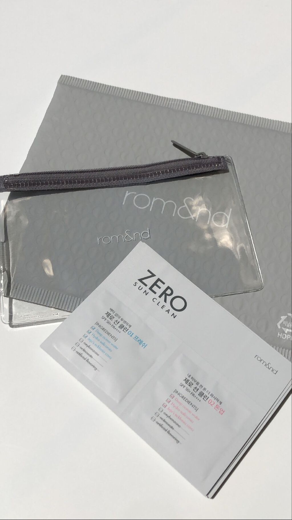 ゼロサンクリーン 01 FRESH/rom&nd/日焼け止めクリームを使ったクチコミ（1枚目）