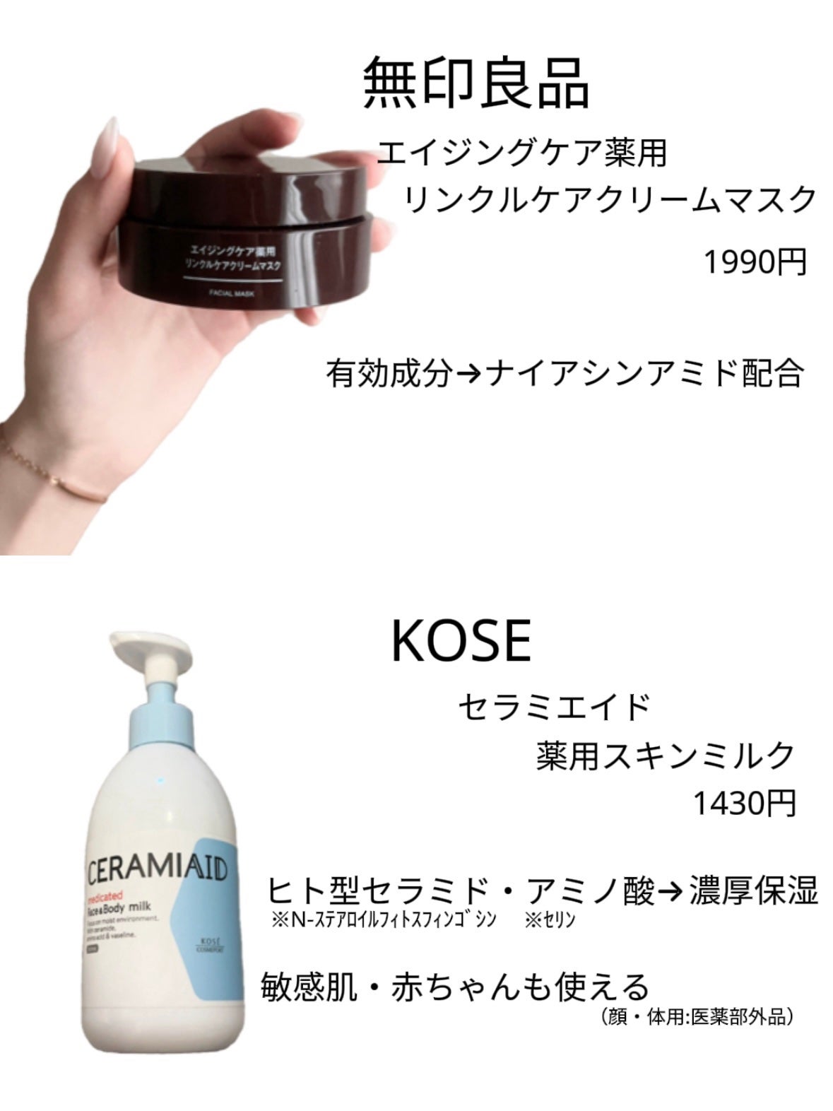 エイジングケア薬用リンクルケアクリームマスク/無印良品/フェイスクリームを使ったクチコミ(4枚目)