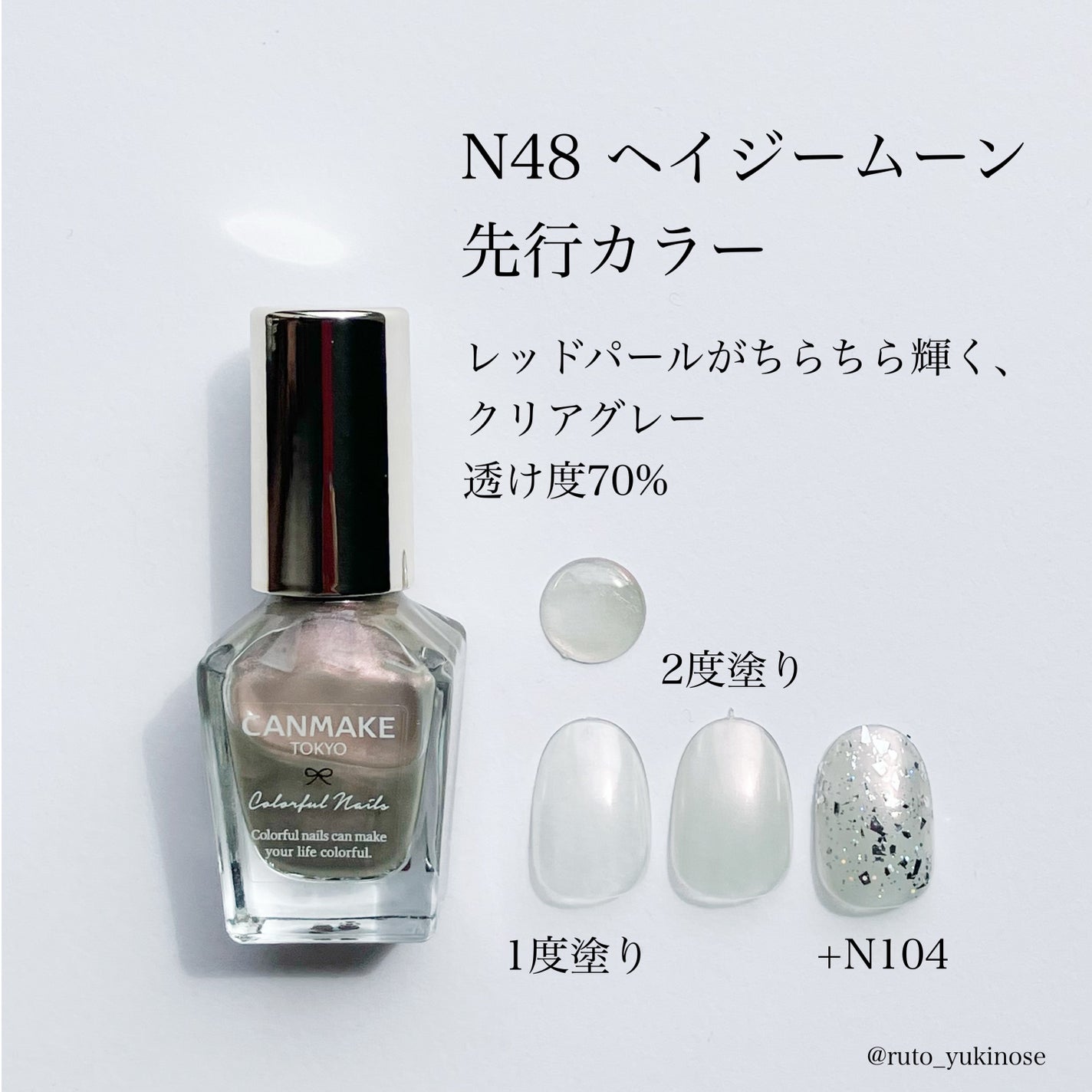 カラフルネイルズ/キャンメイク/マニキュアを使ったクチコミ(3枚目)