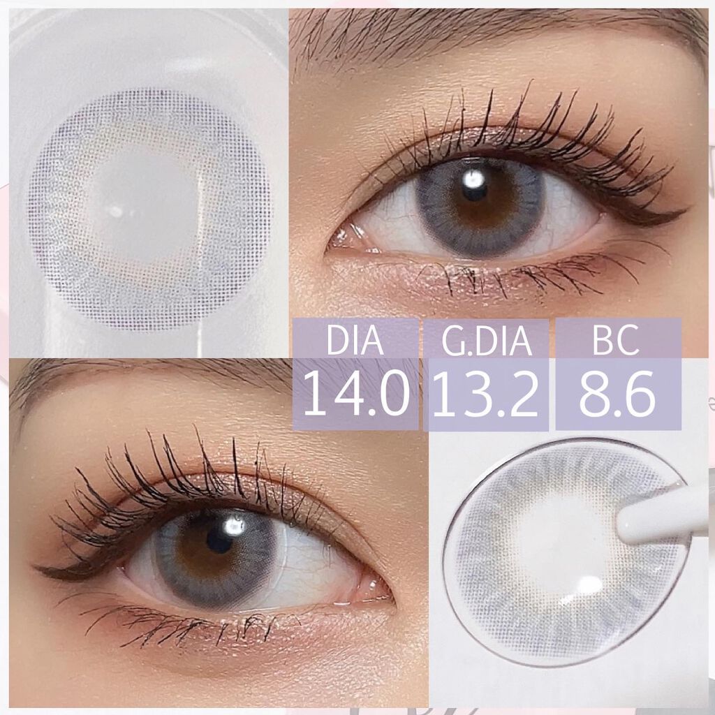 ブロー(Blow) ミッドナイトグレー(Midnight Gray)/OLOLA/カラーコンタクトレンズを使ったクチコミ（2枚目）