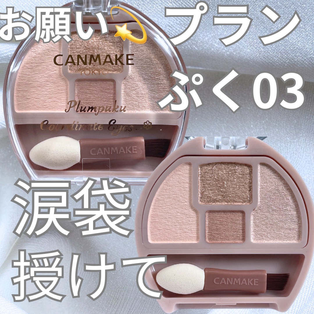 プランぷくコーデアイズ/キャンメイク/パウダーアイシャドウを使ったクチコミ（1枚目）