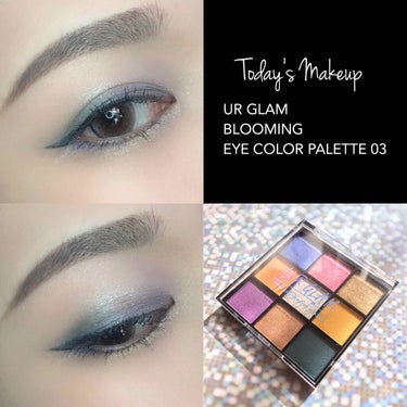 UR GLAM　BLOOMING EYE COLOR PALETTE/U R GLAM/アイシャドウパレットを使ったクチコミ（1枚目）