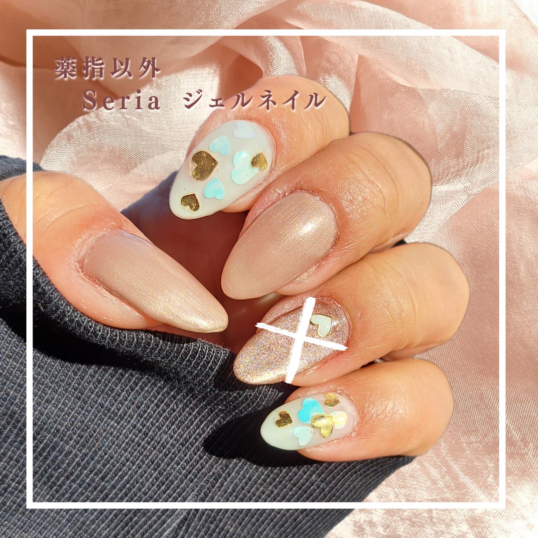 ネイルシール/セリア/ネイルシールを使ったクチコミ（3枚目）