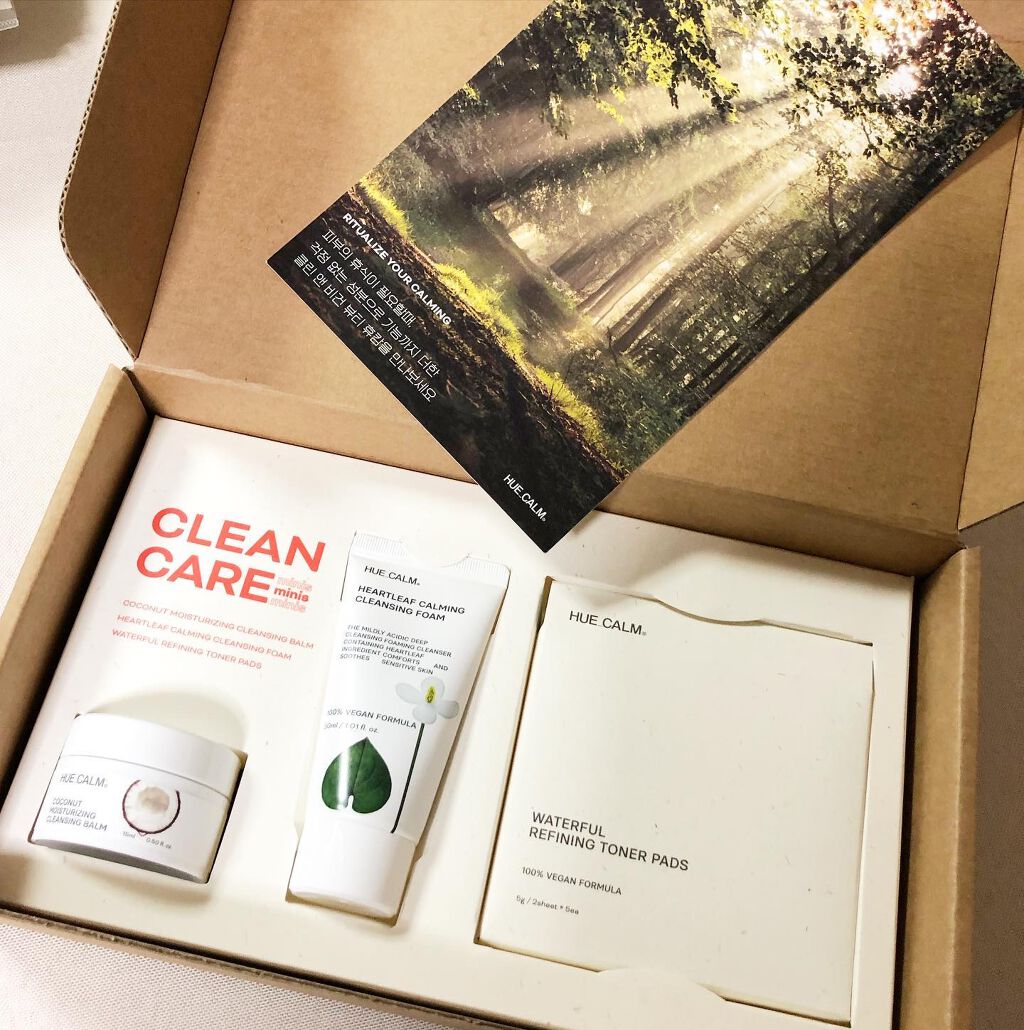 PM2.5 花粉 クレンジング スキンケアセット/HUE_CALM/スキンケアキットを使ったクチコミ（1枚目）
