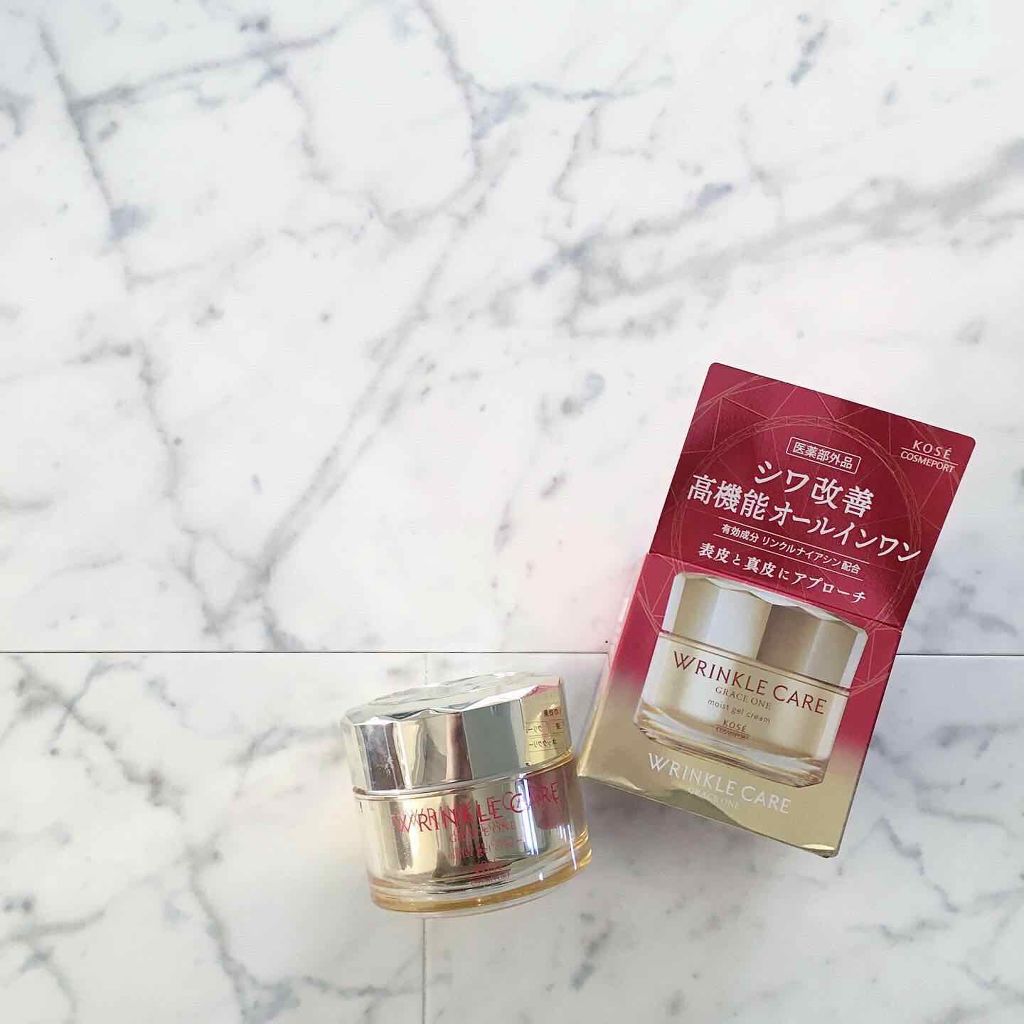 リンクルケア モイストジェルクリーム/グレイスワン/オールインワン化粧品を使ったクチコミ（1枚目）