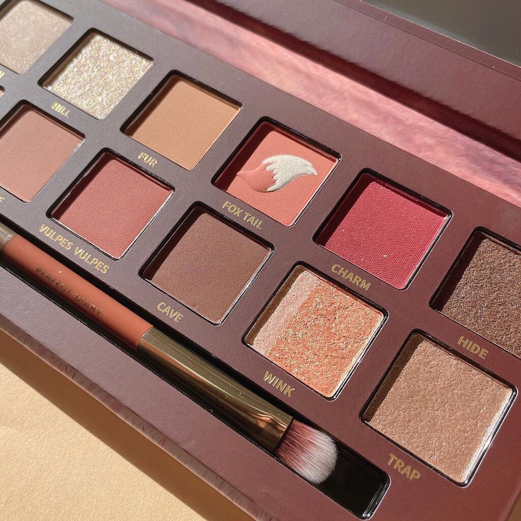 エクスプローラ12色 動物アイシャドウパレット/PERFECT DIARY/アイシャドウパレットを使ったクチコミ（3枚目）