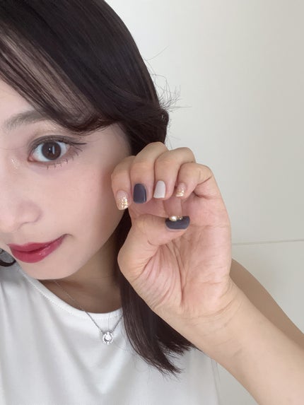 セミキュアジェルネイル(ハンド)/ohora/ネイルシールを使ったクチコミ(1枚目)