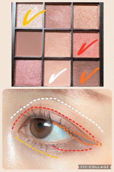 UR GLAM　BLOOMING EYE COLOR PALETTE/U R GLAM/アイシャドウパレットを使ったクチコミ（4枚目）