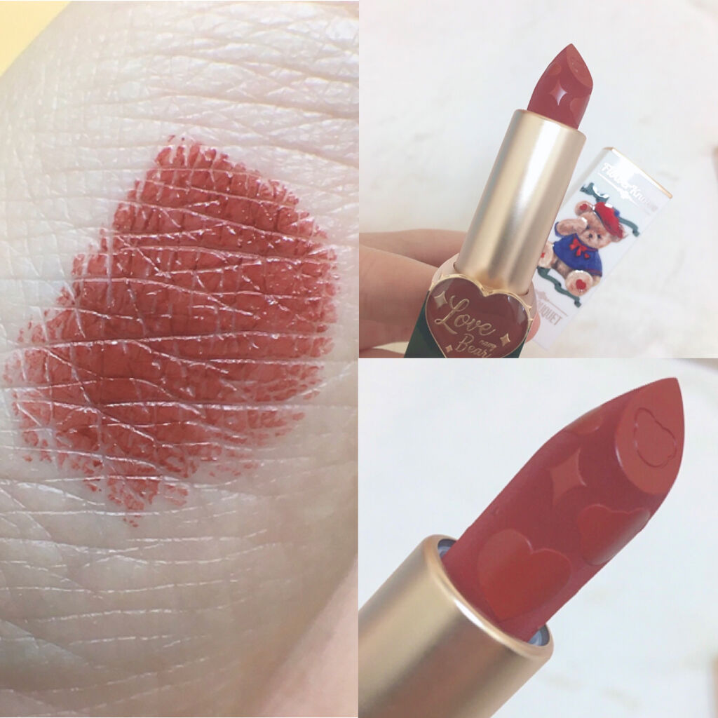 ラブベアリップスティック/FlowerKnows/口紅を使ったクチコミ（2枚目）